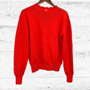 Red Crew Neck Sweater